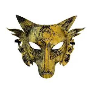 Masque Loup Doré