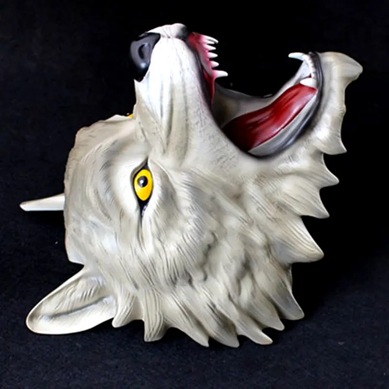 Masque Loup Gris vue de coté