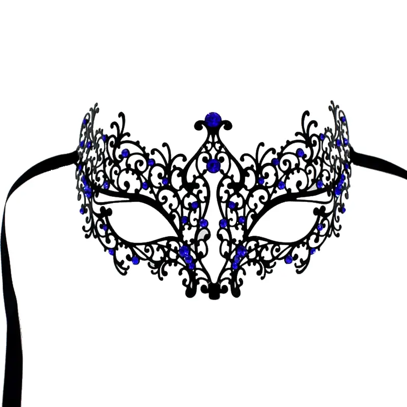Masque Loup Bal Masqué Bleu