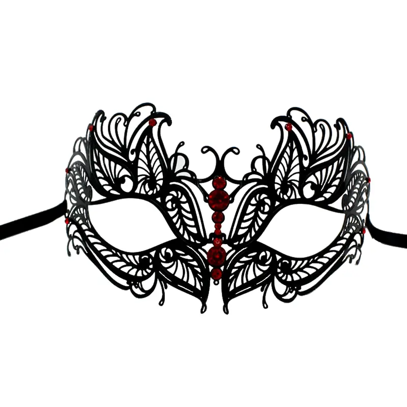 Masque Loup Carnaval de Venise Rouge