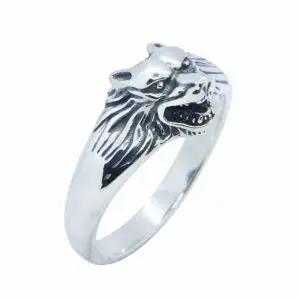 Bague Tête De Loup Femme