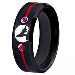 Bague Loup Hurlant à la Lune