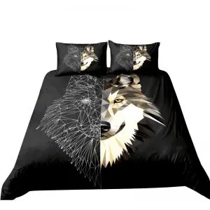 Housse de Couette Loup Origami