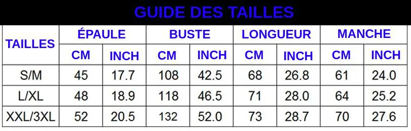 GUIDE DES TAILLES SWEAT 1
