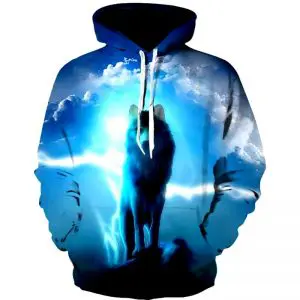 Pull Loup Bleu