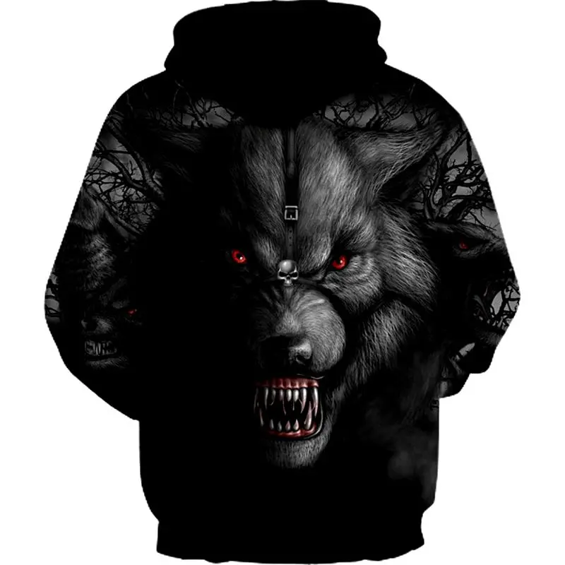 Arrière Pull Loup Garou